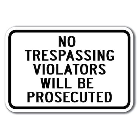 Signmission Safety Sign, 12 in Height, Aluminum, No Tres - No Tre V P 1 A-1218 No Tres - No Tre V P 1